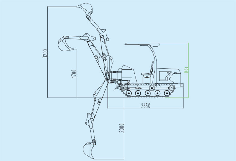 LD180型履帶式小型挖掘機